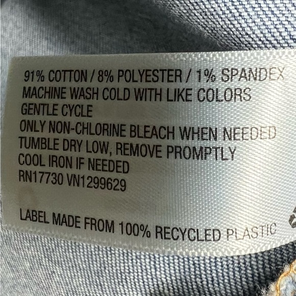 Knox Rose Utility Denim Barn Jacket Blue Long Sleeve Pockets Full Zip Size Small - Picture 8 of 11